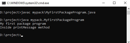 how to run package program